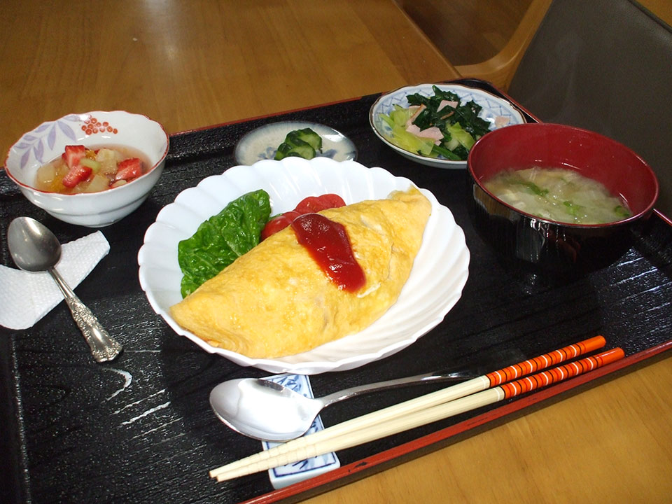 栄養バランスのとれた手作りのお食事